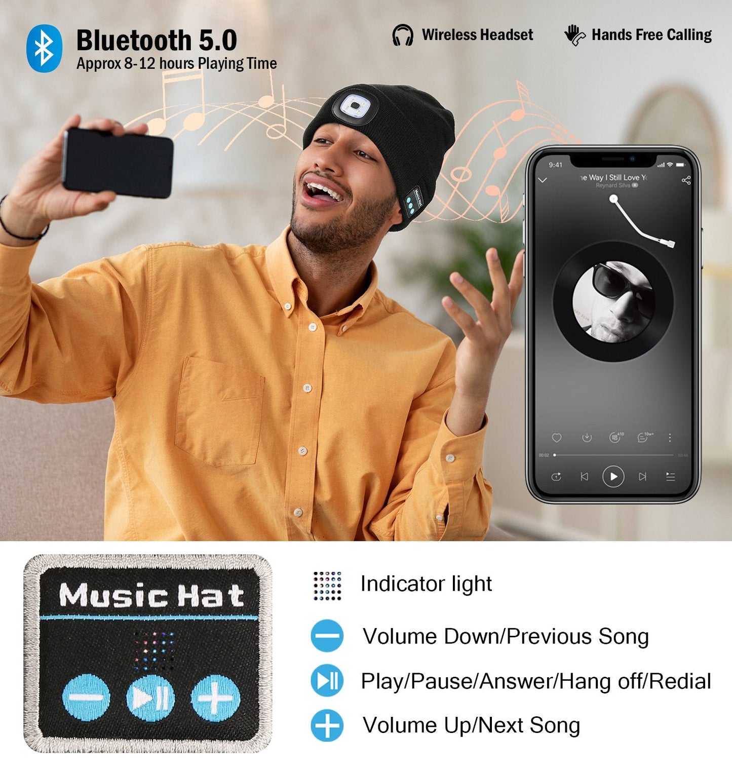 LED Bluetooth Beanie for Ultimate Warmth and Music Enjoyment